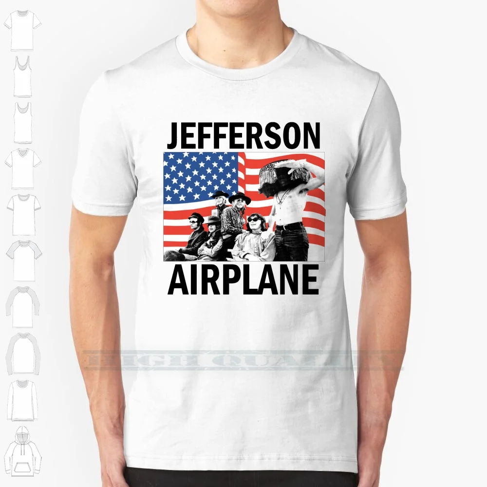 Jefferson Airplane индивидуальный дизайн принт для мужчин женщин хлопок новая крутая