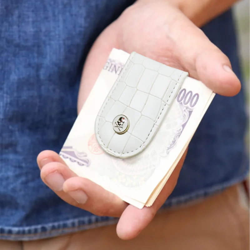 Korean PU Leather Crocodile Pattern Mini Coin Wallet Magnetic Money Clip Golf Short Men Magic Wallet Money Cash Card Holder Purs credit card holder synthetic leather wallet
