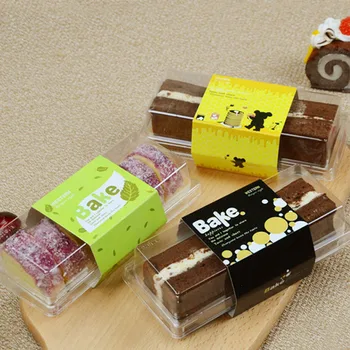 

Rectangle Clear Cake Boxes Bakery Disposable Take-Out Bread Cookie Boxes Plastic Cupcake Package Box for Party Dessert