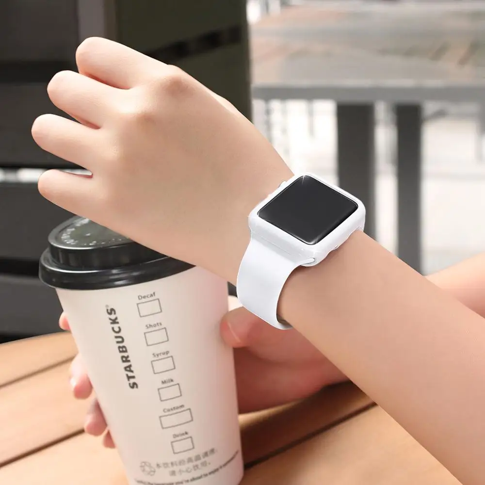 Защитный чехол для Apple Watch, версии 4/3/2/1/5 40 мм 44 флеш-накопитель Tpu чехол s для наручных часов iWatch, версия 3, 2, 42 мм, 38 мм