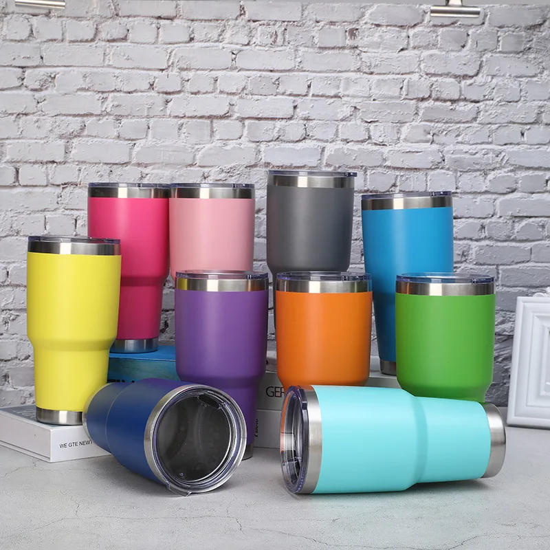 30oz Car Insulated Vacuum Flask Double Wall Stainless Steel Thermos Creative Water Bottles for Men Coffee Travel Mug with Lids | Дом и сад