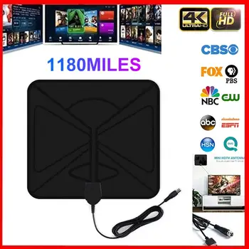 

1180 Miles HDTV Digital Antenna 4K TV HD Antennas Indoor with Amplifier Signal Booster Radios Surf Aerial For Home Supplies