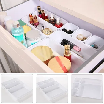 

8pcs/set Drawer Organizer Box Trays Home Office Storage Box Organizer Kitchen Bathroom Closet Jewelry Makeup Box Organization