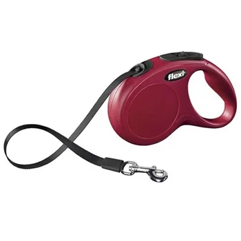 

FLEXI FLEXI CLASSIC TAPE - Flexi-belt leash for animals roulette size 5 m M red