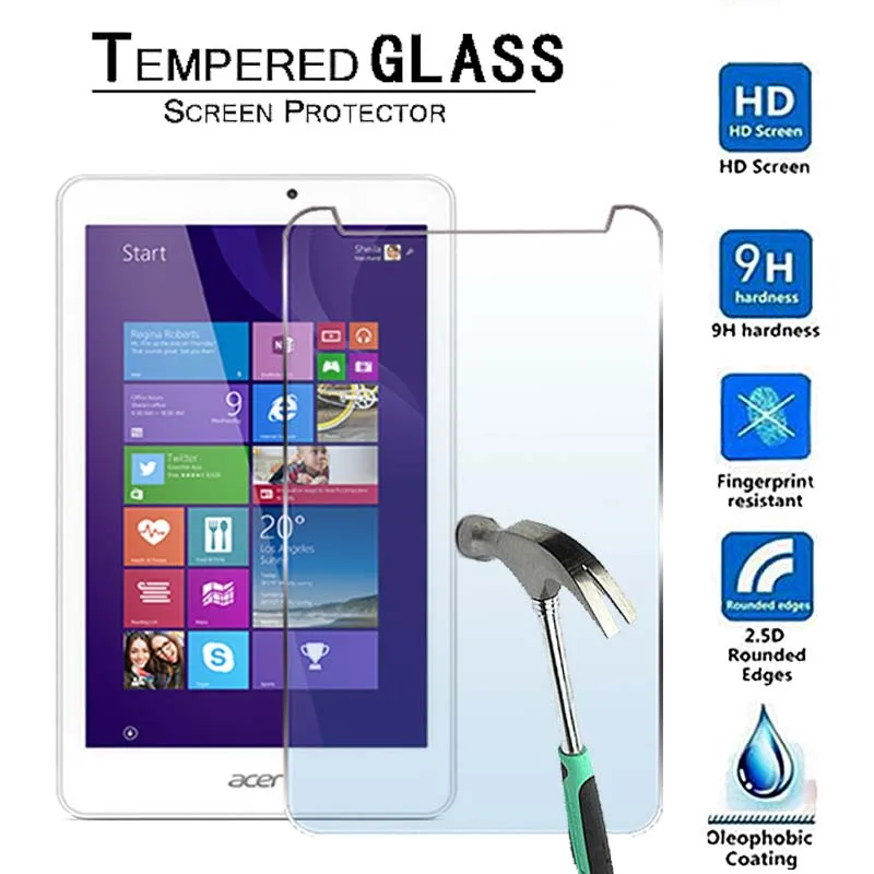 

Ультрапрозрачное закаленное стекло для планшета Acer Iconia Tab 8 W1-810 8 дюймов-9H