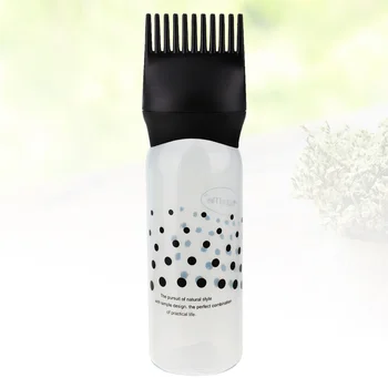 

3pcs Colorful Hair Dye Bottles Hairdressing Hair Applicator with Scale Lines Hairdressing Hair Dye Bottle for Home Salon (Black