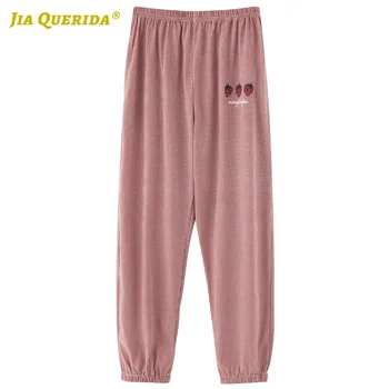 

New Soft Cotton Pants for Woman Red Pants for Woman Sleep Bottom Fashion Style Casual Style Long Pants Red Pajamas Pants