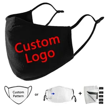 Custom Masks Logo Anime Print Face Mask for Adult Kids Reusable Cloth Fabric Facemask Mouth Caps Washable Protective Mouthmask