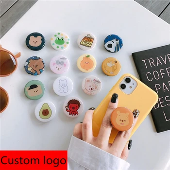 

10PCS Universal mobile phone bracket Cute 3D Animal airbag Phone Expanding Stand Finger Holder rabbit bear phone holder Stand