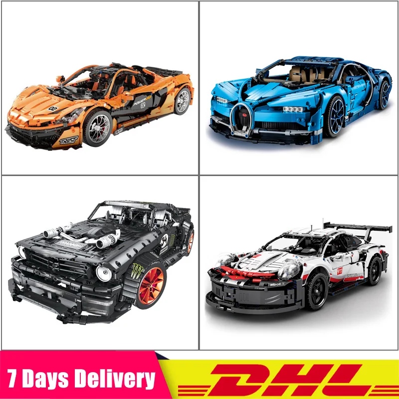 

IN Stock Technic 20086 20097 23009 20087 McLarened P1 Car Building Blocks Bricks Toy Compatible Legoing 42083 42096 16915 22970