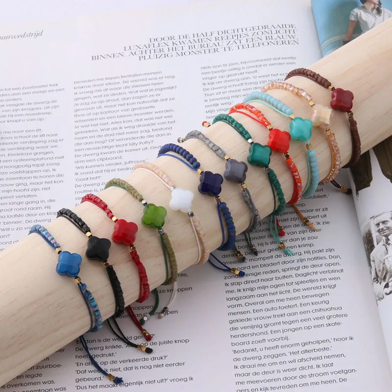 

NeeFuWoFu Lace bracelet Bracelets rope manual Bracelet Bohemia de Madera Pulseira Estrela de Cinco Pontas adjustable