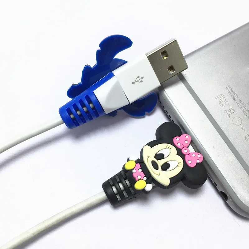 Disney-cable Protector Data Line Cord Case Protetora Cabo Winder Cabo Winder Organizador para Iphone Ipad Android 100 Pcs - Image 4