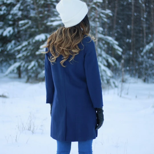 Beste Fall Winter Fashion Vrouwen Office Lady Blauw Wijnrood Zwart Gewatteerde Wollen Jas, womens Vrouwelijke 3xl Losse Elegante Jassen Overjas