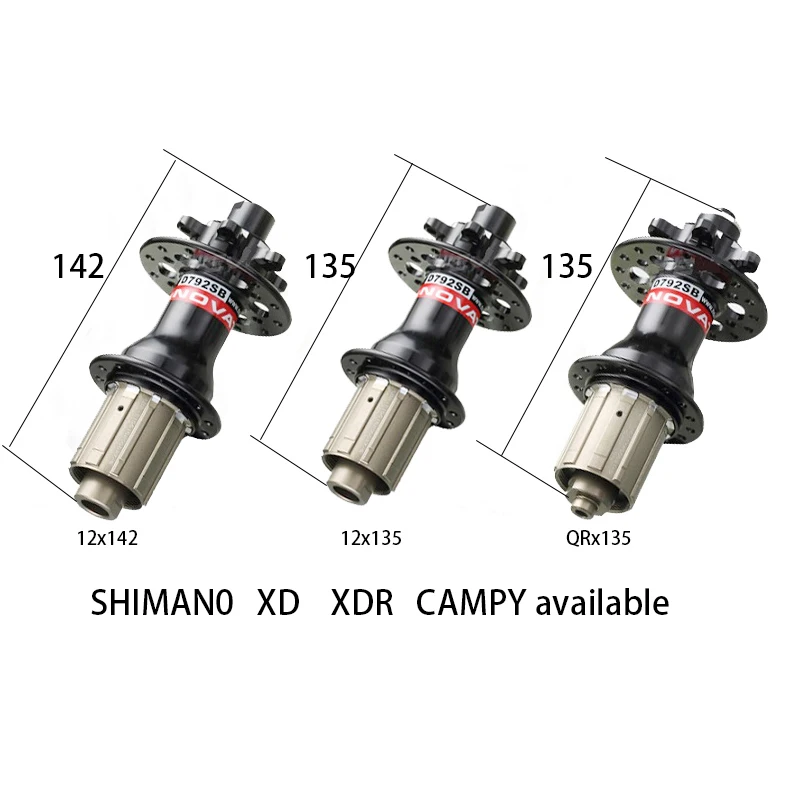 Novatec D792Sb Hub 6 Bulloni Vite Posteriore 24H 28H 32H Disco Cubo Mtb Road Cx Bike Qrx135 10 Mmx135 12X135 12X142 Ta Xd Xdr 10V 11V 12V