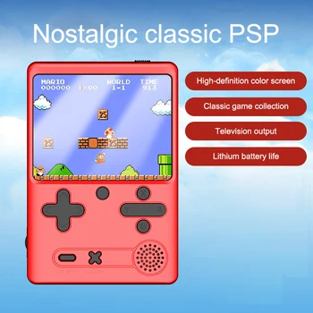 

Built-in 500 Games Retro Mini Handheld Video Game Console 8-Bit 3.0 Inch Color LCD Kids Game Player