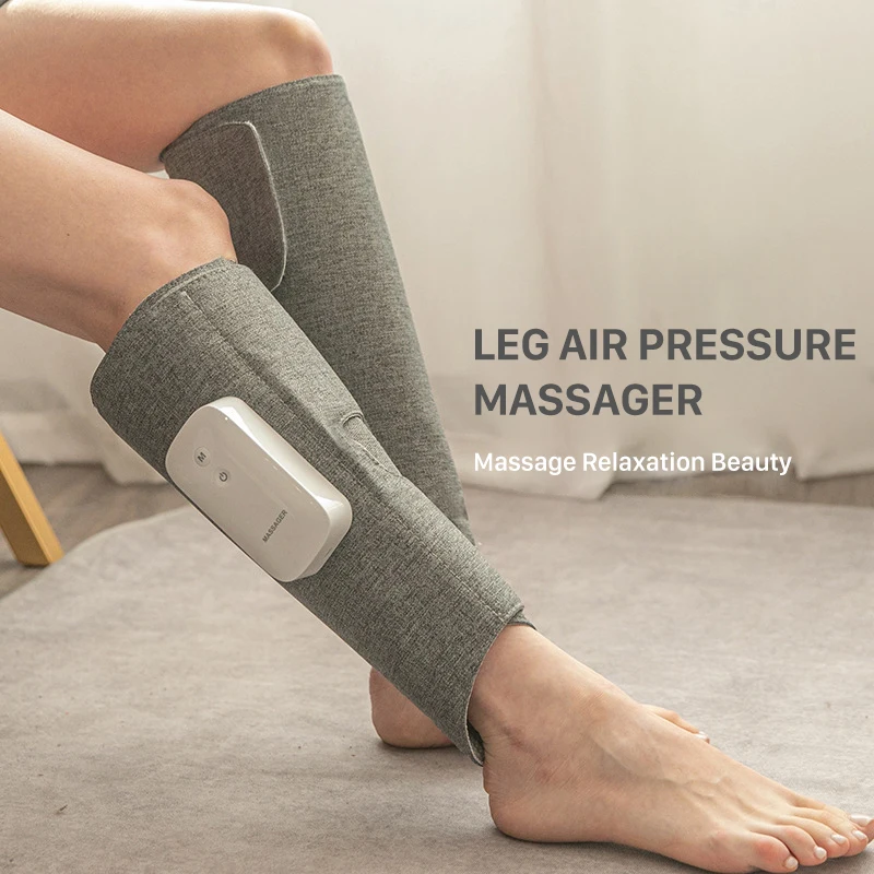 

DSMY Wireless Air Compression Leg Massager 360°Wrapped Rechargeable Relieve Calf Muscle Pain Relaxe Fatigue Massage