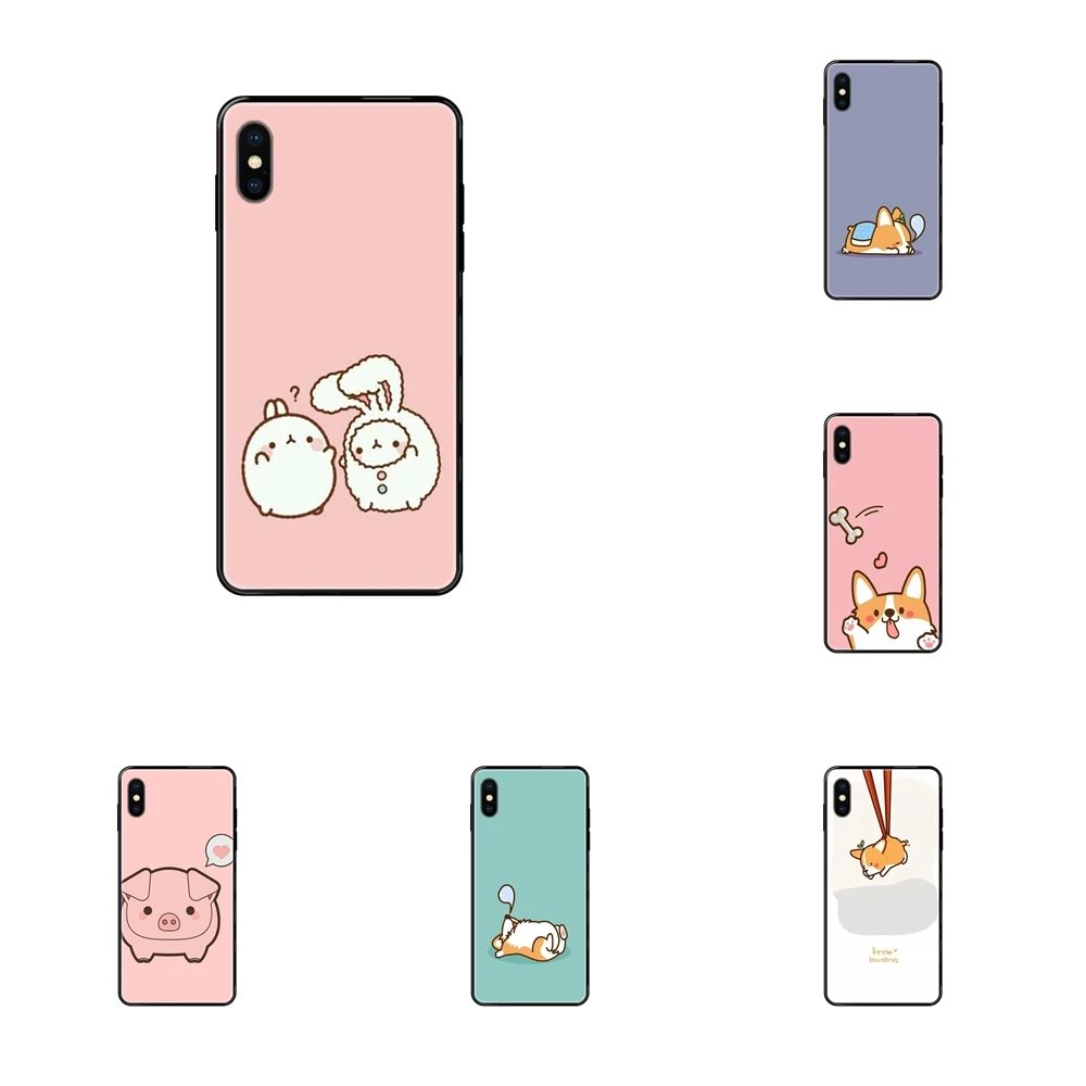 Для Galaxy A70 A71 A70E A5 A6 A7 A8 A10 A10S A20 A20S A20E A21S A30 A30S A40 A50 симпатичная корги животное щенок