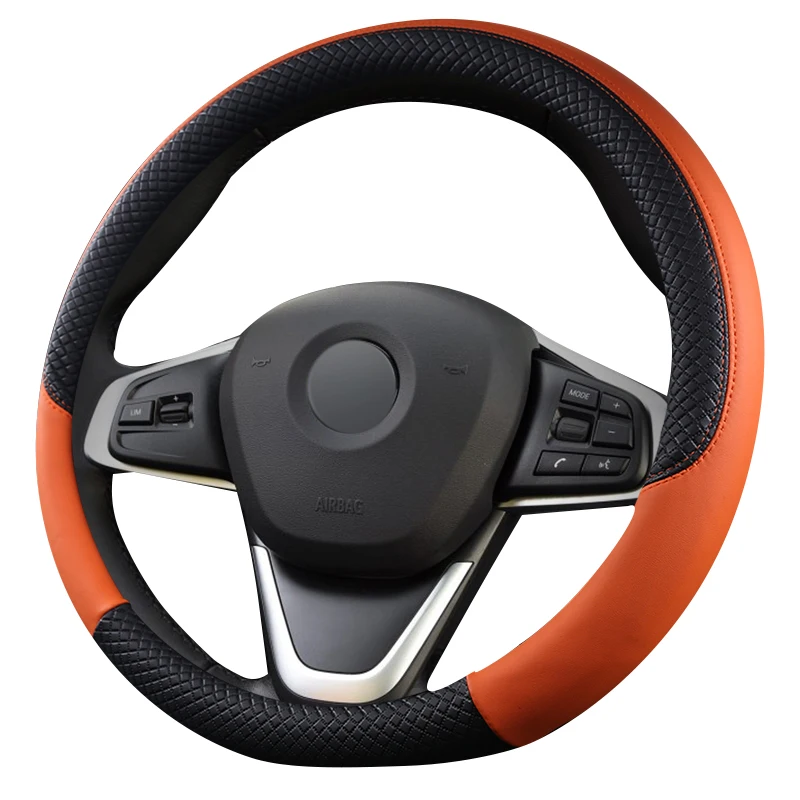 Pu Coprivolante Per Auto Volante Treccia Sport Per Bmw X5 E70 E53 F15 F85 G05 Cubre Volante Cuero Accessori Auto