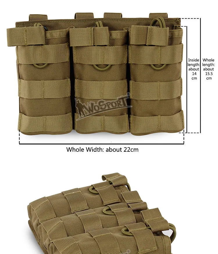 Wosport 1000d нейлон molle тактический жилет аксессуар Военная армейская сумка для хранения журналов paintball сумка для пейнтбола аксессуары