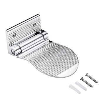 

Bathroom Mat Foot Rest Holder Shaving Leg Wash Feet Lace Up Anti-Slip Foot Pedal Mat Aid Rack Bathroom Shower Accessories Silver