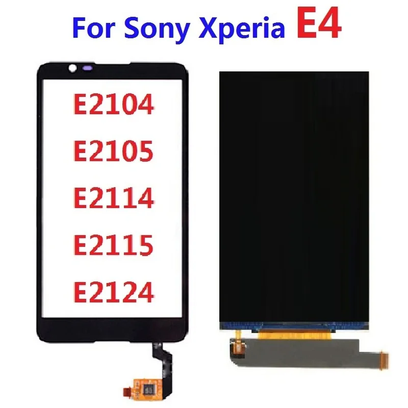 Сенсорный дигитайзер для Sony Xperia E4 E2104 E2105 E2114 E2115 E2124 сменный сенсорный ЖК