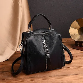 

2020 new fashion soft leather multifunctional shoulder bag casual wild handbag single shoulder messenger female bag