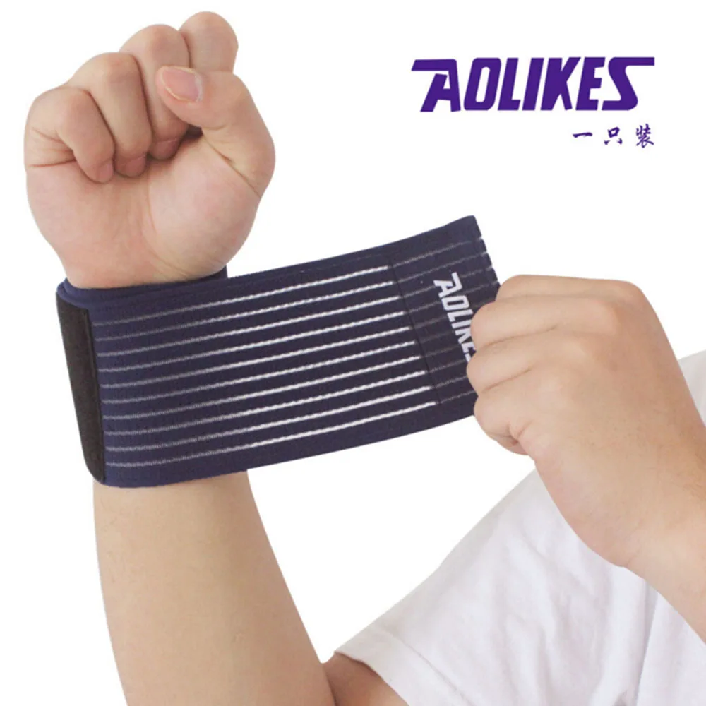 1 pc fitness cotton strength bandage hand wrist straps sport wristbands support wrist protector brace gym wraps