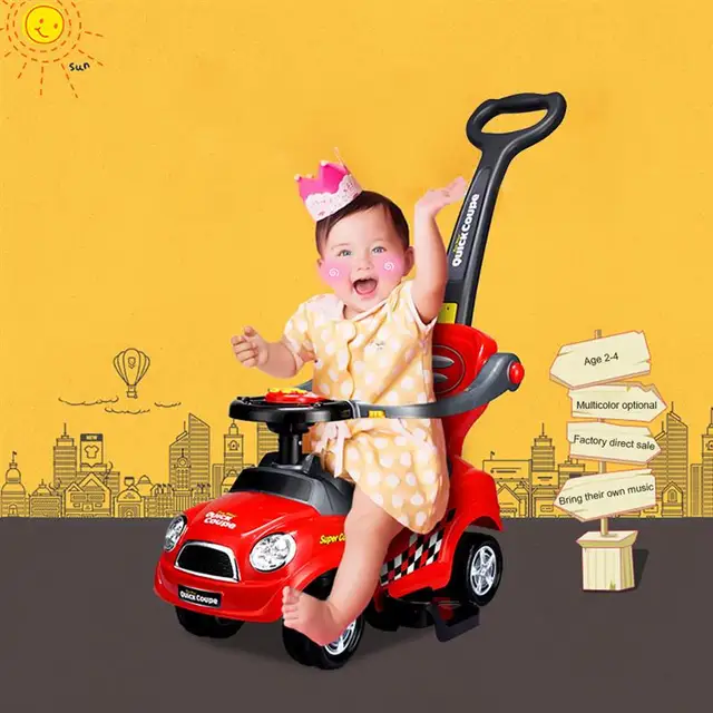 Children'S Scooter Hand-Pushed Slippery Car With Music Baby Twist Car Kids'S Ride-On Toys Walker Tricycles For Children 1-3 Gift 3