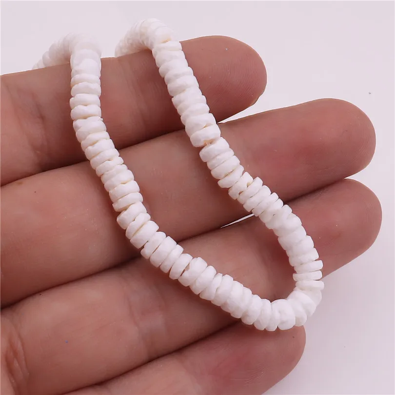 1PC Natural White Color Irregular Gravel Chip Handmade Choker Beach Shell Beads Pendant Charm Necklace For Women Female Jewelry