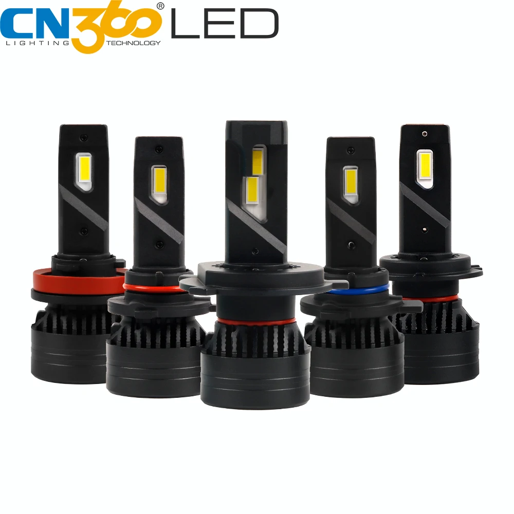 CN360 2 шт. H7 светодиодный фары лампы H4 9003 HB2 H11 9005 HB3 9006 HB4 CANBUS фары Мини Высокая мощность 45 Вт 10000LM супер Brightnss