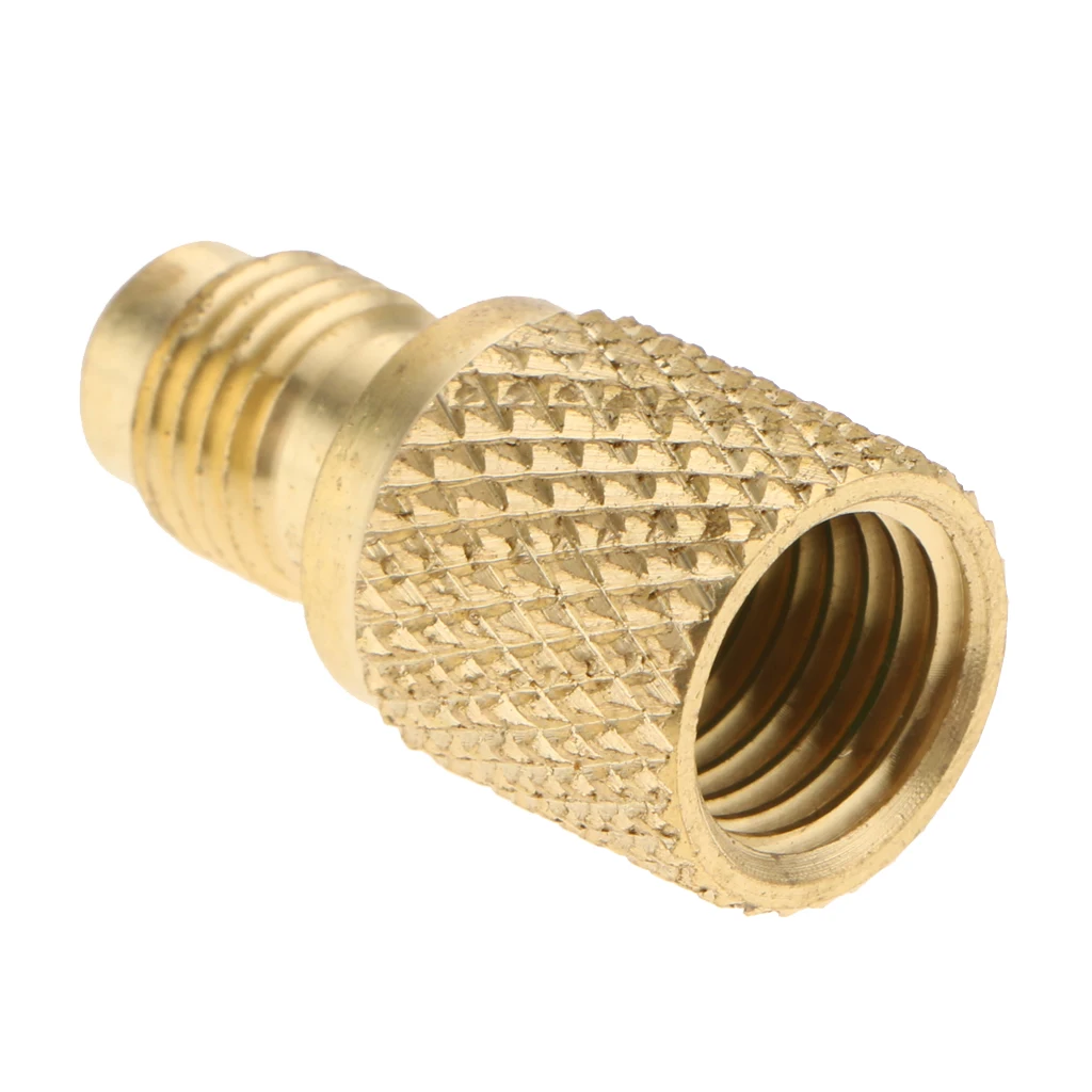 R134A Refrigerant Tank Adapter Connector Cooling System 1/2 ACME 1/4 SAE