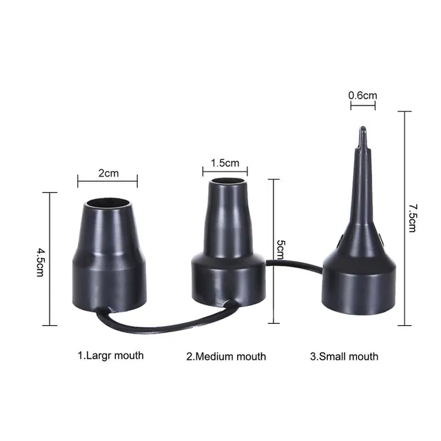 Műanyag Fúvóka Szivattyúk Fej Levegőfújó Adapter Csere Fúvókák Felfújható Medence És Hajó 3 Méretű Kettős Szivattyúzás - Image 5