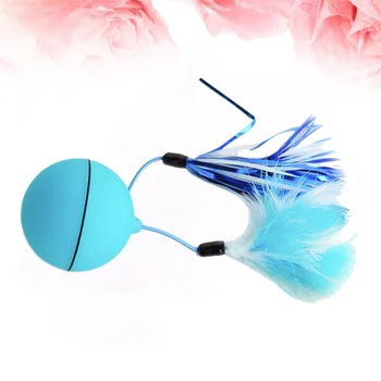 

1Pc LED Lighting Ball Interactive Nontoxic Cute Portative Feather Durable Catching Ball for Dog Pets Cat Playing