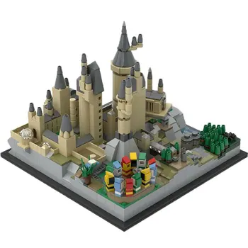 

Hgwartsed Castle Architecture Mode Compatible Magic Castlel Movie Harrys Pottered Collection Toy Building Bricks Christmas Gift