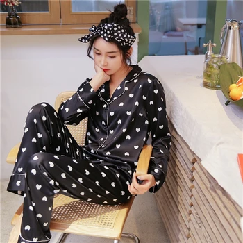 

Pajamas Women Summer Ice Silk Sexy Two-Piece Suit Women Korean Casual Home Wear Japanese Sweet Pajamas Sleepwear Pyjama Set