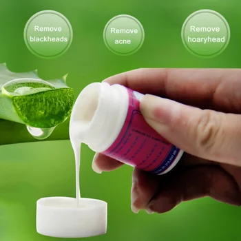 

White Aloe Vera Gel Deep Clean Tearing Style Mask Nose Strips to Cleaning Pores Oil Control Remove Blackhead Skin Care Nose Mask