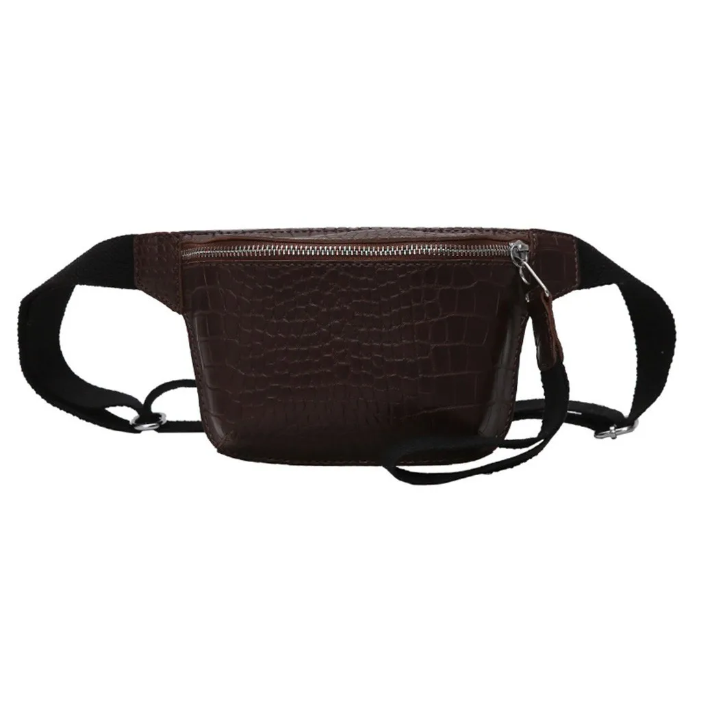 Women's waist bag crocodile leather belt multicolor chest bag fanny pack high quality handbag сумка на пояс поясная сумка#GEX