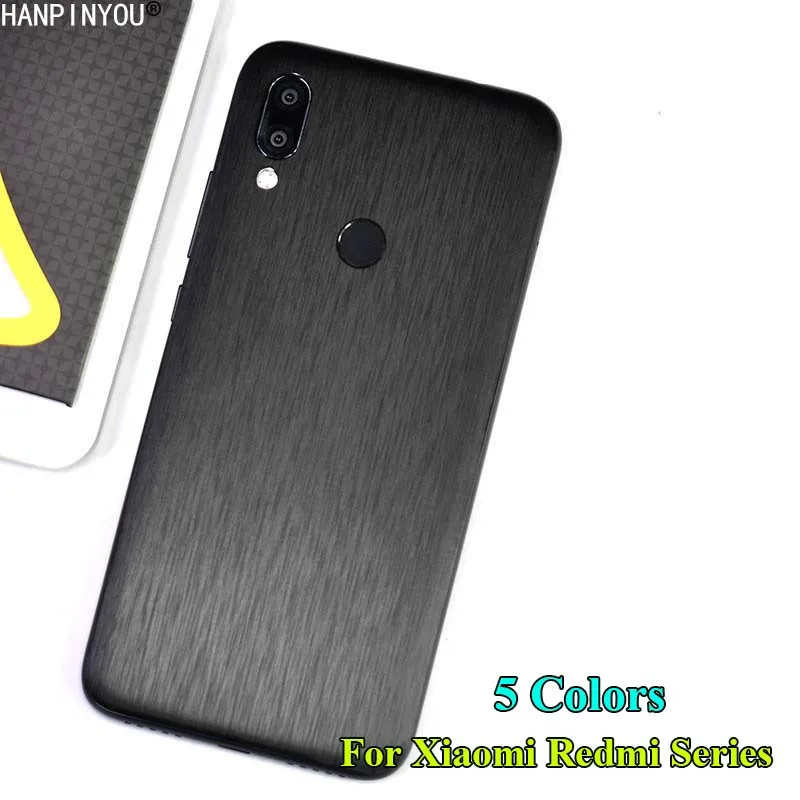 Для Xiaomi Redmi K40 K30 K20 Note 7 8 9 10i 10t Lite Pro задняя матовая металлическая наклейка защитная