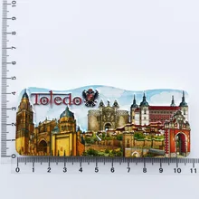  Spain Madrid Fridge Magnets Tourist Souvenir Cordobam Barcelona Sevilla Toledo Magnetic Refrigerator Stickers Collection Gifts 
