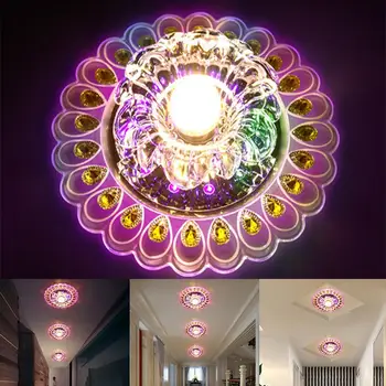 

LED Acrylic Ceiling Light Circular Mini Lamp Living Room Aisle Corridor Decor