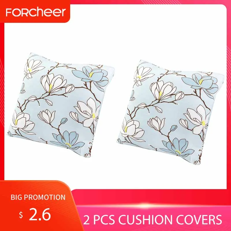 

45*45cm 2 PCS Printed Cushion Covers Pillow Cases Elastic Matching Sofa Cover and Chair Cover