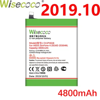 

WISECOCO 4800mAh C11P1618 Battery For ASUS Zenfone 4 Z01KD ZE554KL Mobile Phone In Stock Latest Production High Quality Battery