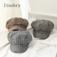 Весенний летний берет Мужская Женская кепка газетчика восьмиугольная кепка для женщин мужчин английский стиль ретро плоская кепка boina плоская кепка