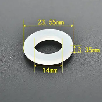 

10Pcs/Lot 3/4" Black White Rubber Silicon Flat Gasket Sealing Ring for Shower Pipe Tube