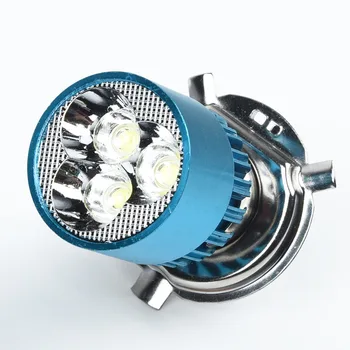 

12-85V H4 Motorcycle LED White Headlight Bulb High Low Beam Fog Light Lamp 7500k