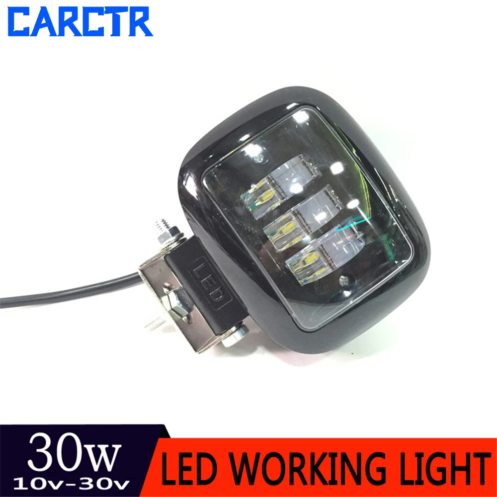 

CARCTR Led Bar Work Light Beam 4 Inch Square 6000K 30W 12V 24V for Jeep Offroad Vehicle Motorcycle LED Spotlight Fog Light 50008