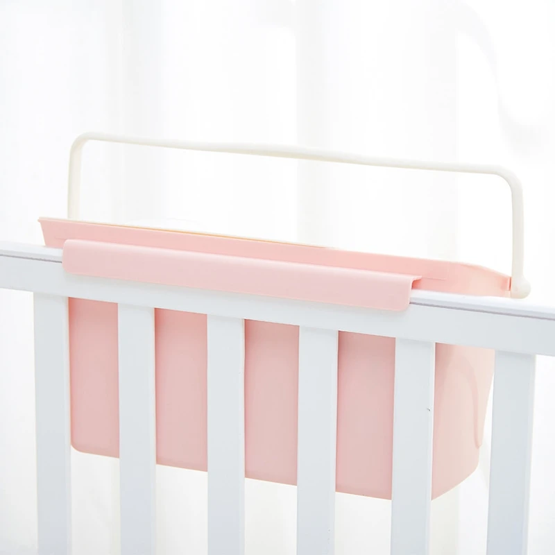 Bed Hanging Storage Box Baby Diaper Nappy Organizer Cot Organizer Newborn Toy Feeding Bottle Storag