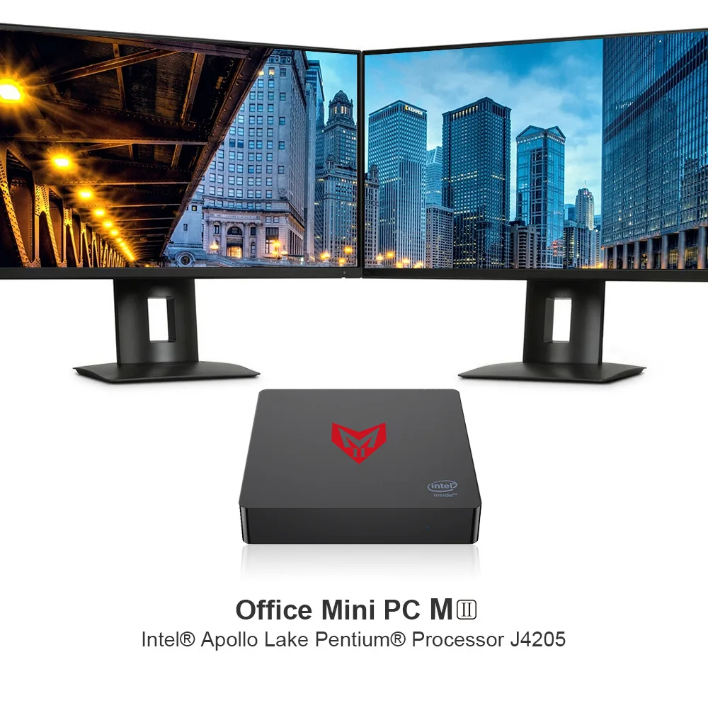 

Mini PC 8G + 128G Computer Host Desktops Intel apollo lakce pentium J4205 Network Player Windows 10 Winds SSD 4K Desktop Office