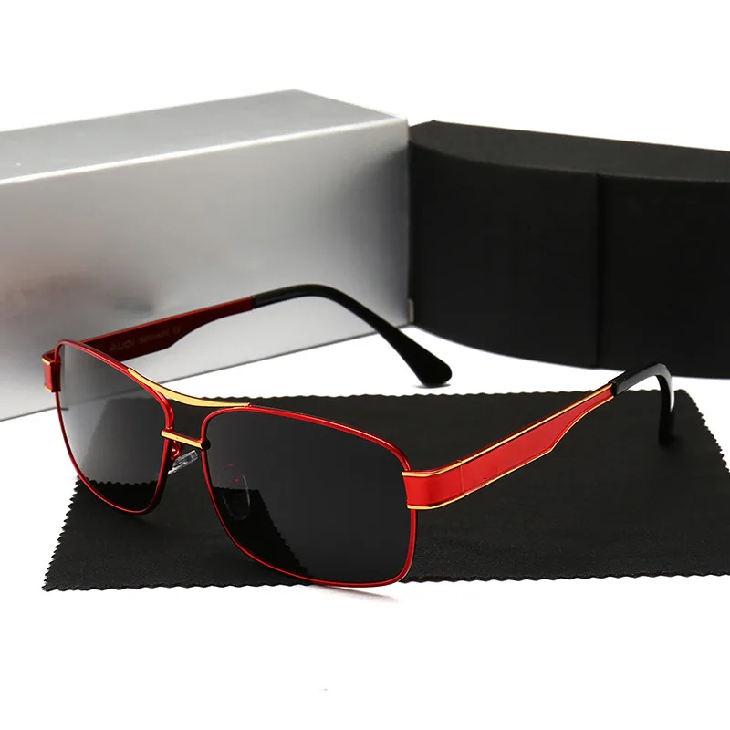 Модные мужские поляризованные солнцезащитные очки новые Брендовые aud для