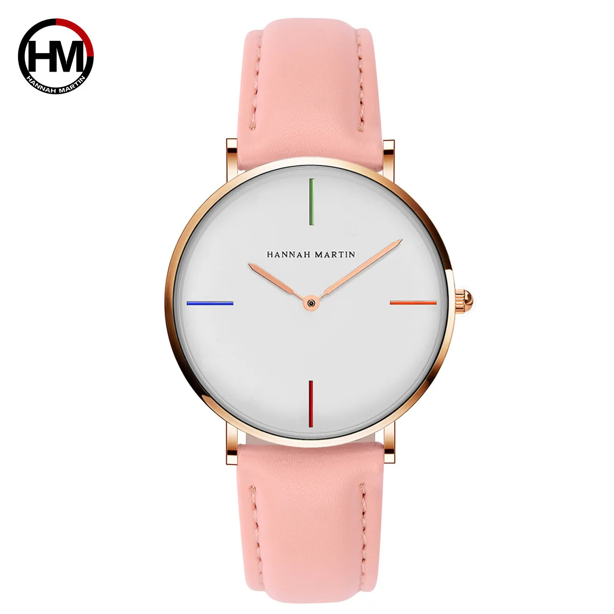 

Japan Watch Movement Students Women's Waterproof Quartz Watch Social Person HM Women's Belt Watch